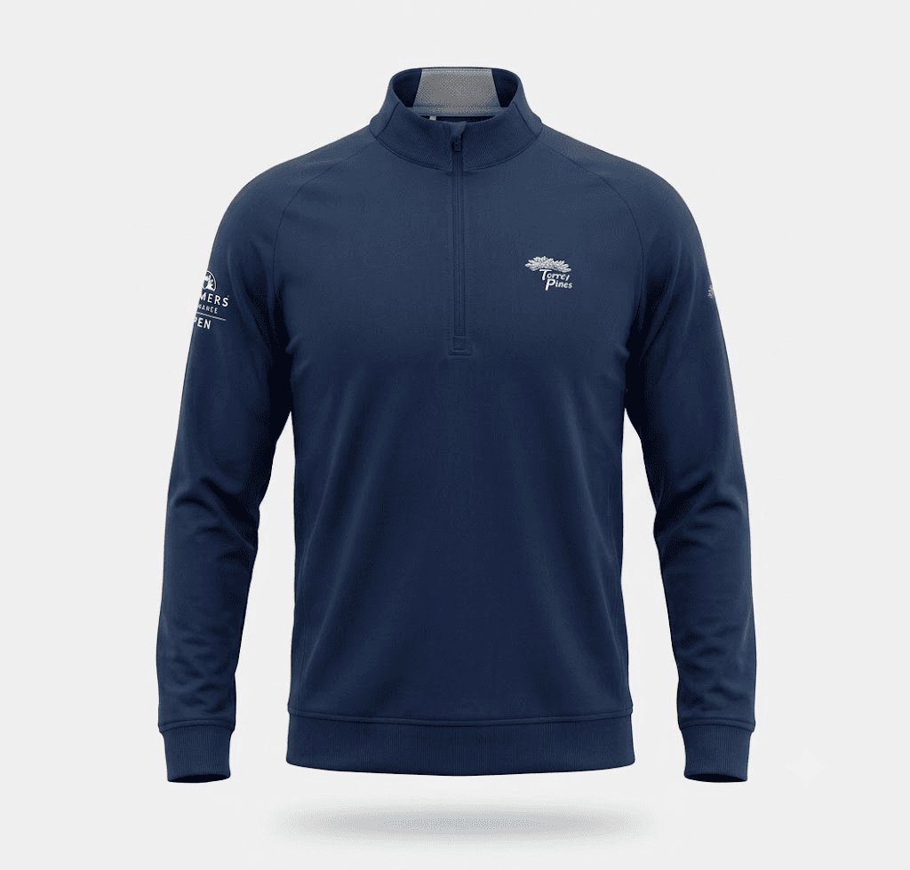 Bluză Golf Adidas Torrey Pines Farmers Insurance Open - 1/4 Zip