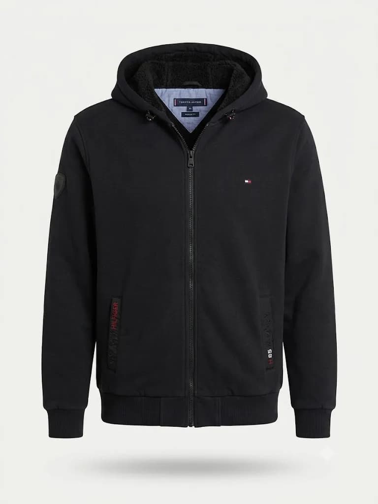 Hanorac Gros Tommy Hilfiger Zip-Up Căptușit Sherpa